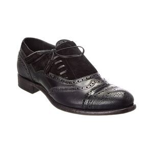 Dolce & Gabbana Leather & Suede Loafers, Black